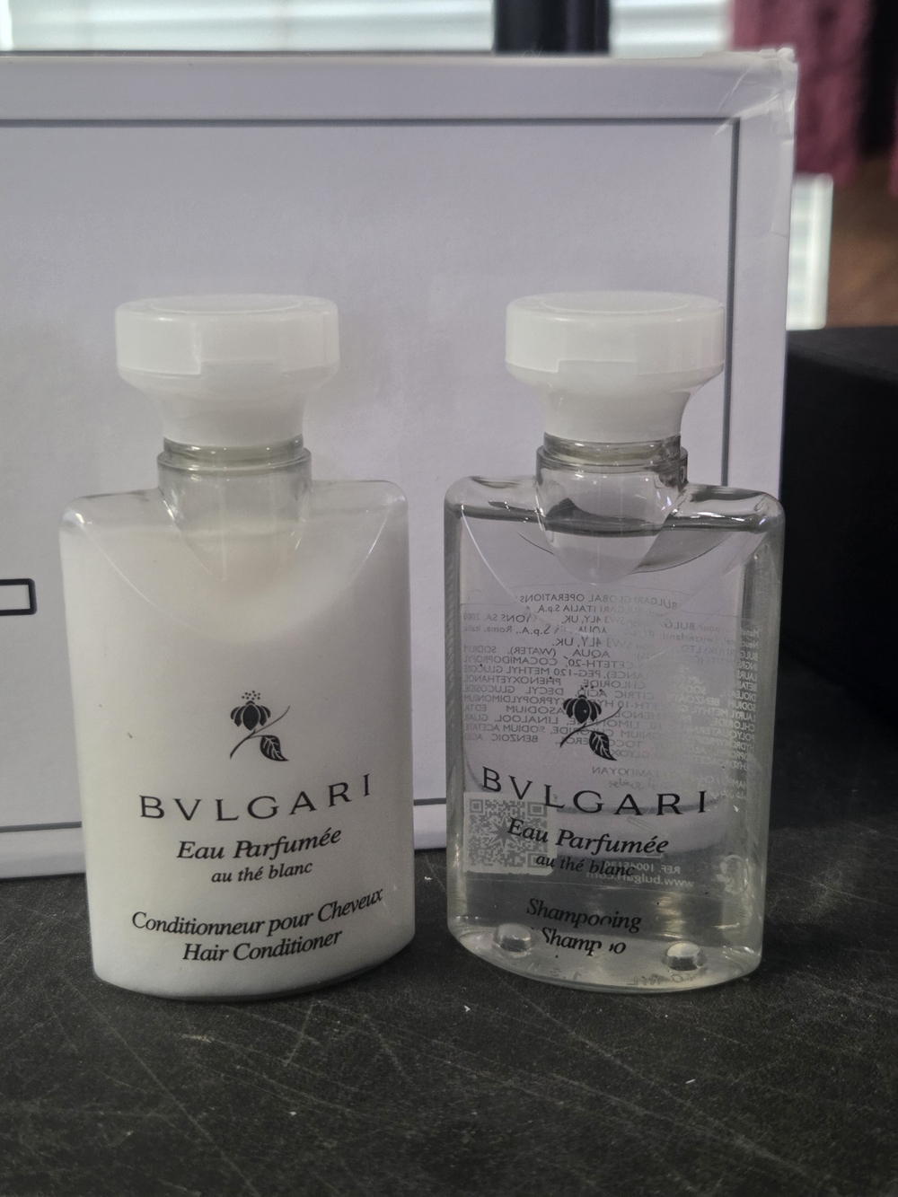 Bvlgari Eau Parfumée au Thé Blanc Conditioner & Shampoo Set (Travel Size)